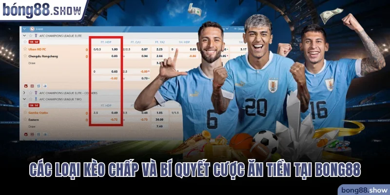 Các loại kèo chấp